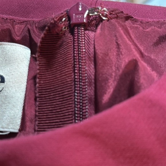 Acne Studios Lucille Sheath Dress in Burgundy Cotton blend Sz 36 US 4 - Picture 12 of 15